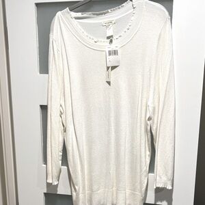 NWT Max Studio Cream Top